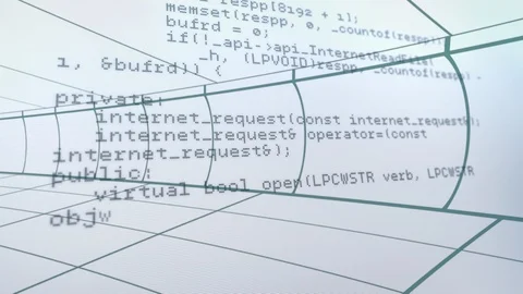 Moving grid lines on white background Stock Footage 118236241