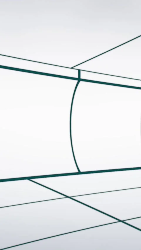 Moving grid lines on white background 4k Stock Footage 324023523