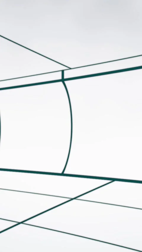 Moving grid lines on white background 4k Stock Footage 324023525