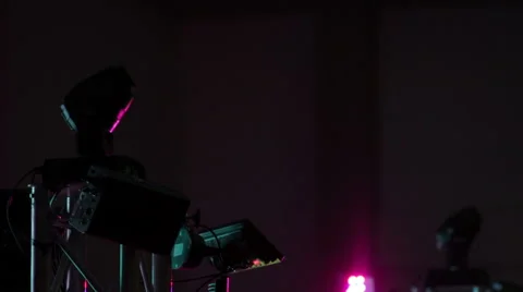 Moving Head Lights during a Party Stock-Footage 46321503