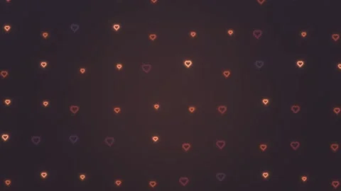 Moving hearts form a vibrant pattern for projects Stock Footage 339304985
