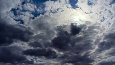 Moving heavy rain storm clouds timelapse Stock Footage 78247590