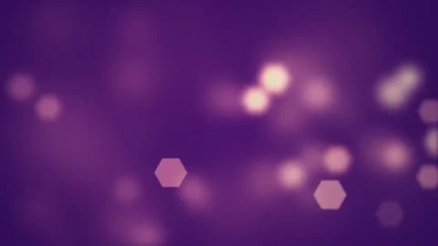 Moving hexagon light particles bokeh pink background Stock Footage 257689223
