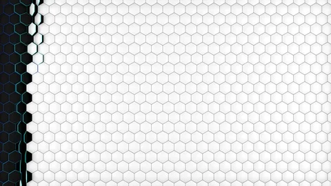 Moving hexagon texture wall background abstract loop animation Stock-Footage 95182433