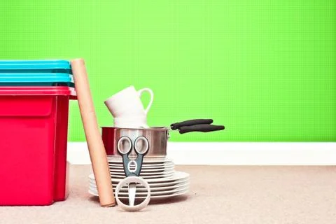 Moving house Stock Photos