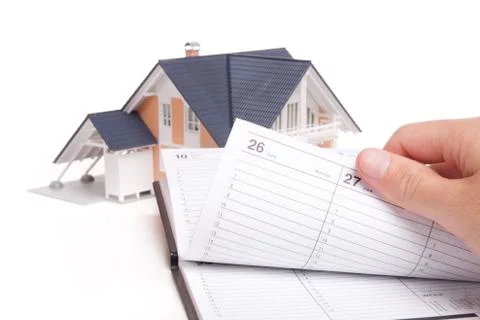 Moving house planning Stock Photos