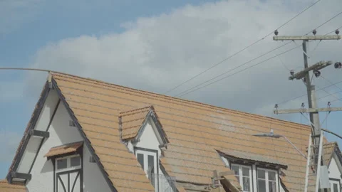 Moving House under  powerlines Stock-Footage 244434612