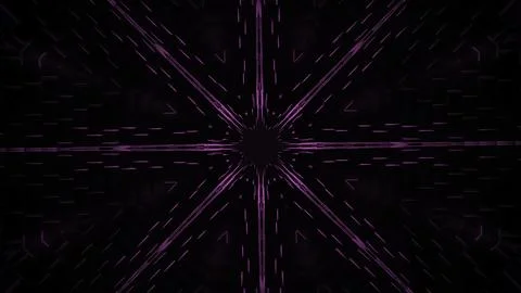 Moving hypnotic animation with pulsating tunnel. Design. Moving rays and pattern 스톡 일러스트