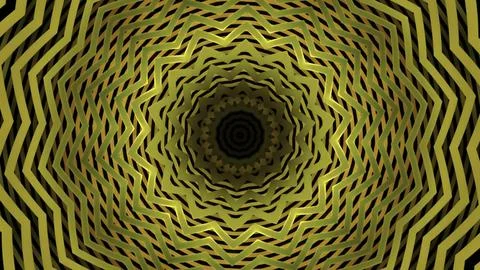 Moving hypnotic pattern of triangular lines. Design. Hypnotic pattern of zigzag Illustrazione stock