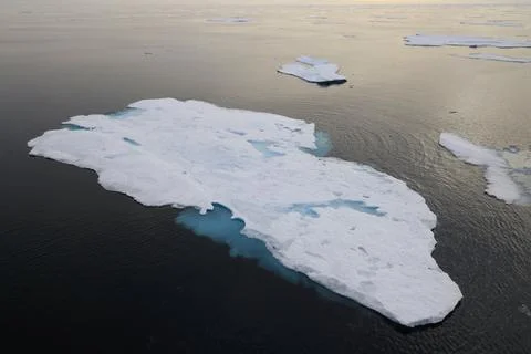 Moving Ice in the Arctic Pack Stock Photos