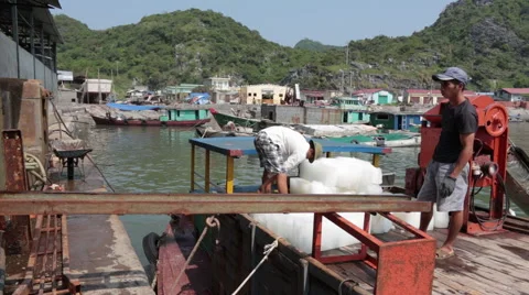 Moving Ice Blocks Stock Footage 61412247