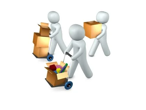 Moving Ilustración de archivo