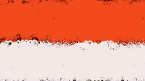 A moving image illustration with a red and white abstract painting theme Stock Footage 336944428