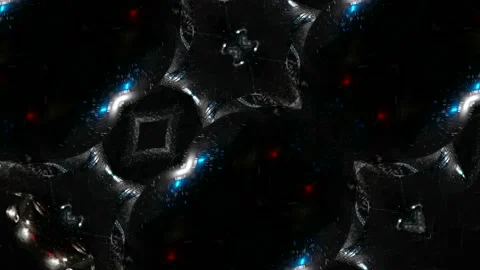 The moving image repeats the patterns of the kaleidoscope. elements of the body Stock Footage 165860584