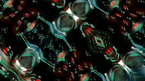 The moving image repeats the patterns of the kaleidoscope. elements of teeth 스톡 동영상 166168636