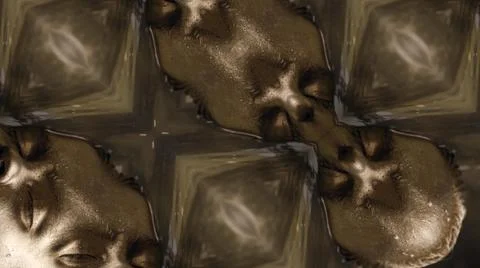 The moving image repeats the patterns of the kaleidoscope. elements of a female 写真素材