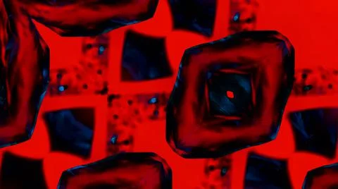 The moving image repeats the patterns of the kaleidoscope. elements of hands Stock Photos