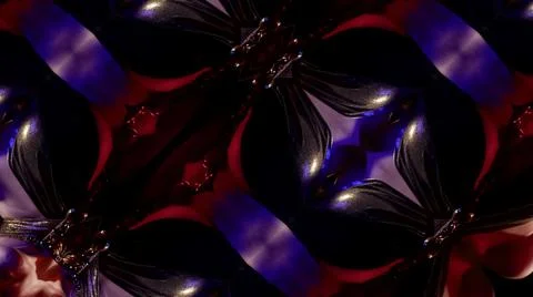 The moving image repeats the patterns of the kaleidoscope. elements of a woman's Foto stock