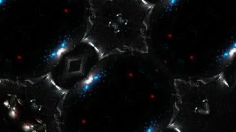 The moving image repeats the patterns of the kaleidoscope. elements of the body Stock Photos