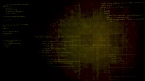 Moving inside the digital computer cyberspace. Motion. Programming data code Stock Footage 157329738