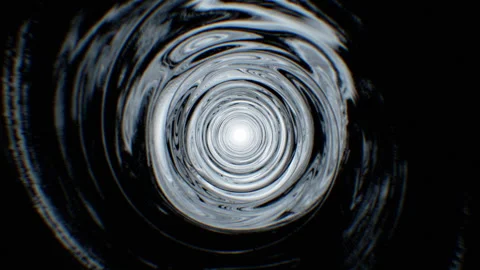 Moving Inside Endless Metal Pipe Close-up Loop 3d Animation. Abstract Inner Stock Footage 306743907