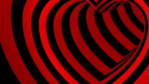 Moving Inside Heart Shaped Tunnel Stock Footage 122517872