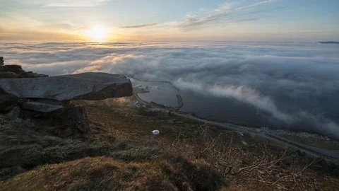 Moving inversion in norway Stock Footage 87805073