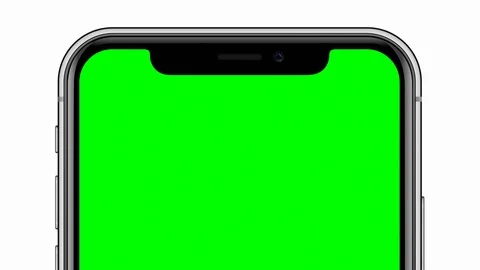 Moving iPhone X Smartphone Top and Bottom Camera Tilt, Smartphone Isolated Close Video stock 87798007