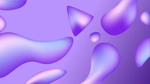 Moving Iridiscent Gradient Shapes Stock Footage 232723801