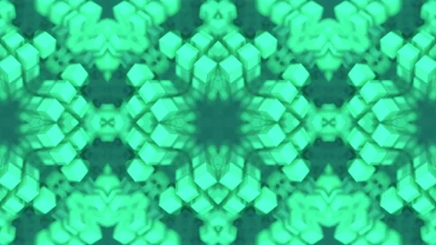 Moving kaleidoscopic pattern of rectangular shapes. 3d rendering loop animation Stock Footage 248958725