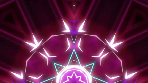 Moving lasers kaleidoscope visual Stock-Footage 64864905