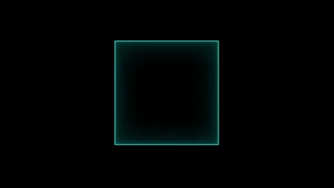 Moving Led Lights abstract. Seamless loop animation rectangle frame 4K vide.. Stock Footage 309384574