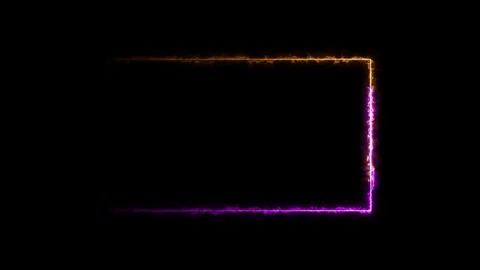 Moving Led Lights abstract. Seamless loop animation rectangle frame 4K vide.. Stock Footage 309384994