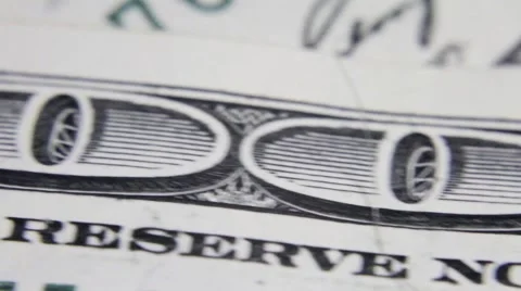 Moving from left to the right on the american dollars banknote Stock Footage 50408660