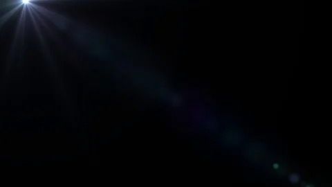 Moving lens flare effect on black backgr... | Stock Video | Pond5