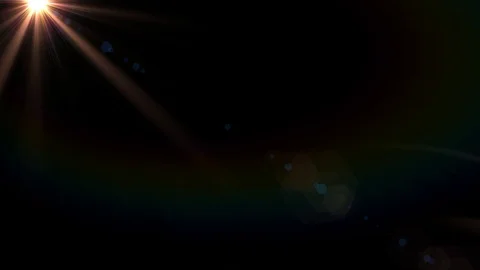 Moving lens flare effect on black backgr... | Stock Video | Pond5