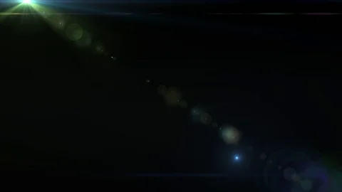 Moving lens flare effect on black backgr... | Stock Video | Pond5