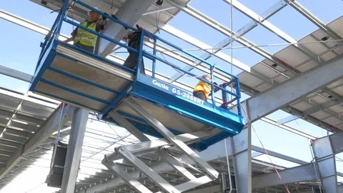 Moving The Lift Stock Footage 123947772