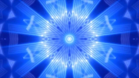 Moving light and blue background, kaleidoscope, loop Stock Footage 79526800