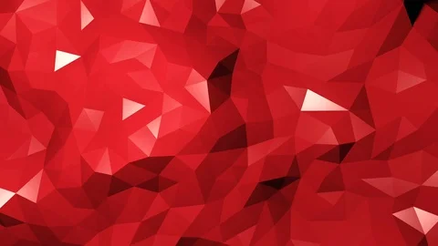 Moving light looped Repeat geometric triangle mosaic Red,  3D render Video stock 123239139