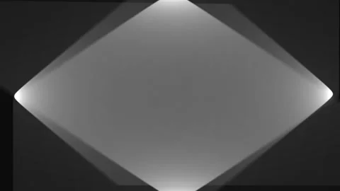 Moving light reflection in polygonal form Stockbeeldmateriaal 312998971