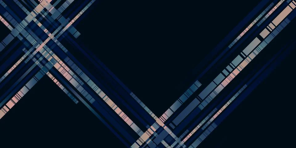 Moving light trails abstract graphics background 3d illustration Stock Illustration
