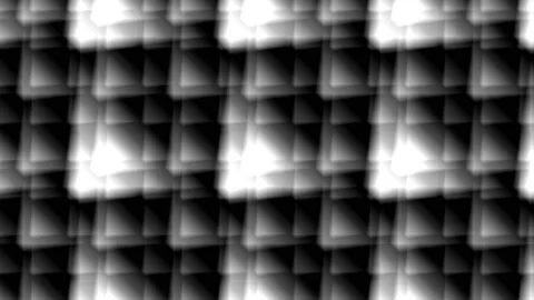 Moving Lights Across Grid Array of Squares Diagonally Stock Footage 139736275