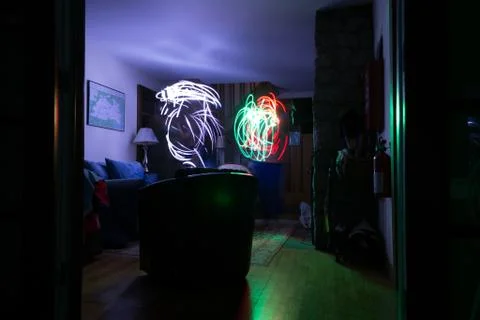 Moving lights Stock Photos