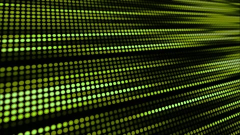 Moving lime green  dotted lines making , circular dots background Stock Footage 233554195