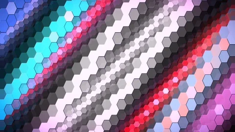 Moving linear color background. 4K motion graphics. Stock Footage 130007020