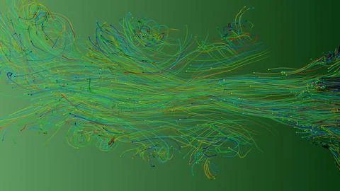 Moving lines of abstract background Stock Illustration