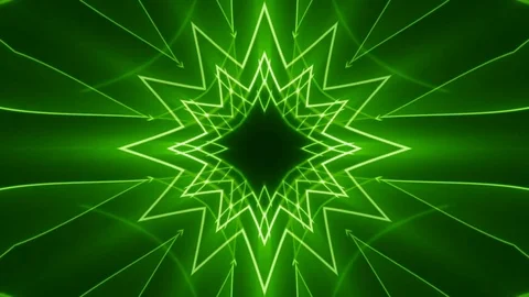 Moving lines and light, green abstract background, loop Stock Footage 81902656