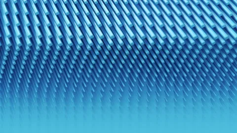 Moving lines on blue background, trendy minimal 3d looping animation Stock Footage 157455510