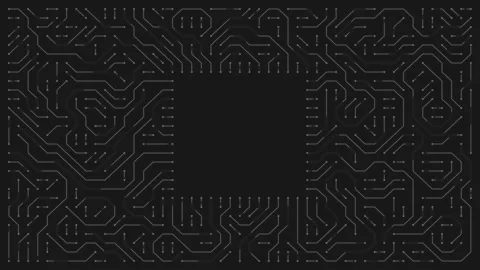 Moving lines on the board. Board frame rectangular circuit. Vídeos de archivo 279249983